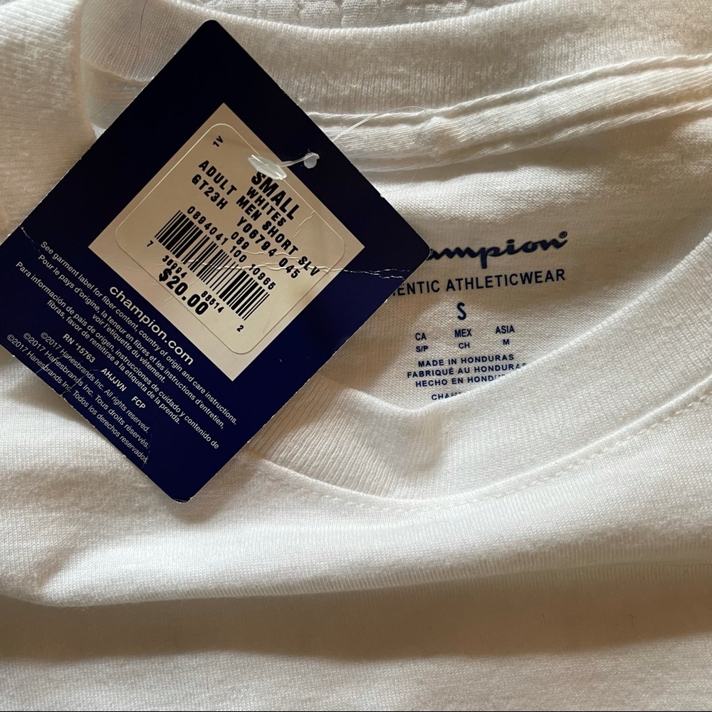 CHAMPION classic logo tee - unisex - size S - NWT - Picture 3 of 3